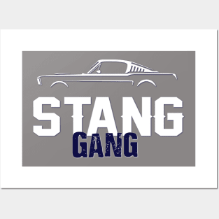 Stang Gang Mustang Car Group Posters and Art